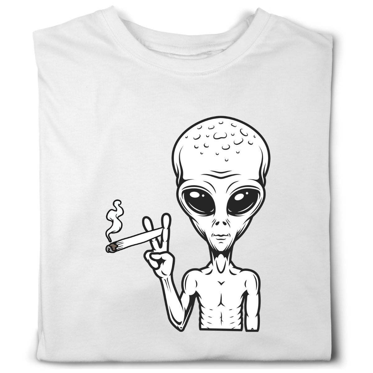 Smoking Alien T-Shirt