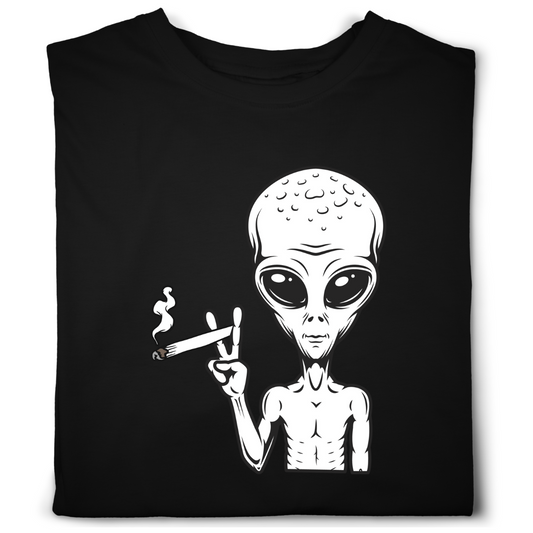 Smoking Alien T-Shirt